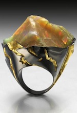 3 Mount Zion ring featuring an opal stone