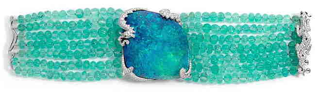 chanel camelia opal paraiba bracelet